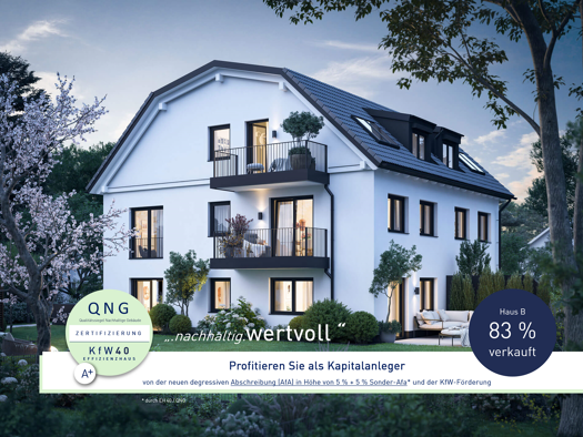 Wohnung zum Kauf - Neubau provisionsfrei 649.000 € 2 Zimmer 55 m² 1. Geschoss frei ab sofort Hochkönigstraße 4 Trudering-Riem München 81825