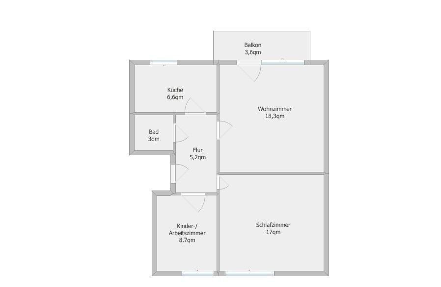 Wohnung zum Kauf 157.000 € 3 Zimmer 63 m²<br/>Wohnfläche Huckelriede Bremen 28201