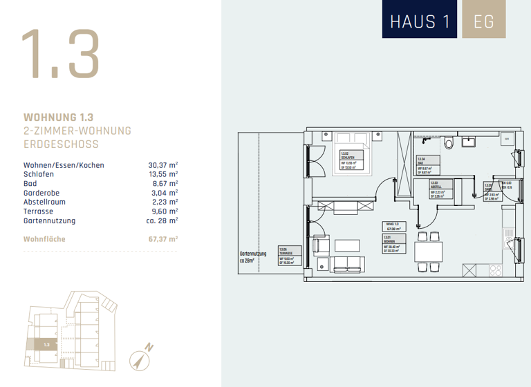 Wohnung zum Kauf - Erstbezug provisionsfrei 333.500 € 2 Zimmer 67,4 m² Saal Saal an der Donau 93342