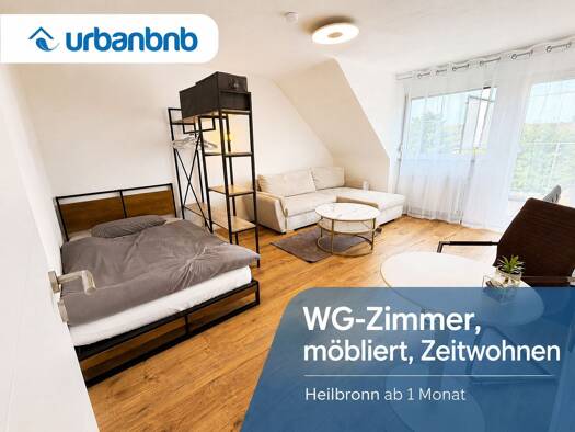 WG-Zimmer zur Miete auf Zeit 670 € 17 m² frei ab sofort Mönchseestraße Heilbronn Heilbronn 74072
