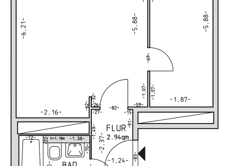 Wohnung zur Miete 319 € 2 Zimmer 56 m² 5 Geschosse frei ab sofort Neckarsulmer Ring 38 Zschopau 09405