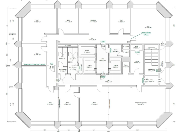 Bürofläche zur Miete provisionsfrei 9 € 430,7 m²<br/>Bürofläche Innenstadt Halle (Saale) 06112