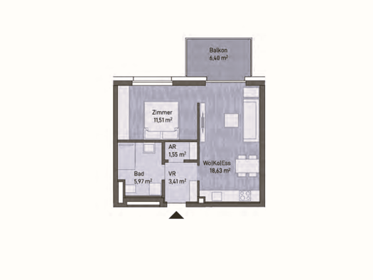 Wohnung zum Kauf - Erstbezug provisionsfrei 206.610 € 2 Zimmer 41,1 m² Eggenberg Graz Gries 8020
