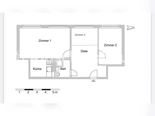 Wohnung zur Miete nur mit Wohnberechtigungsschein Tauschwohnung 425 € 3 Zimmer 59 m² Mitte Berlin 10178