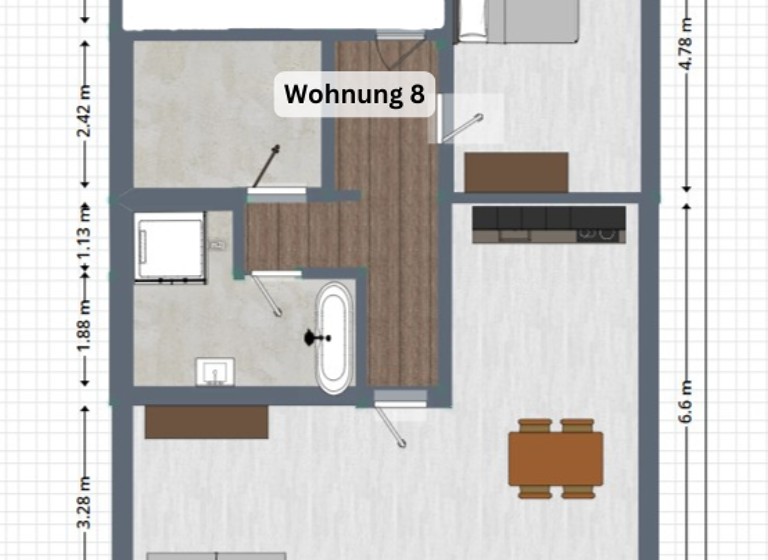 Penthouse zur Miete - Erstbezug 1.413 € 2 Zimmer 88,3 m² Geschoss 3/3 frei ab 01.05.2026 Burgdorf 31303