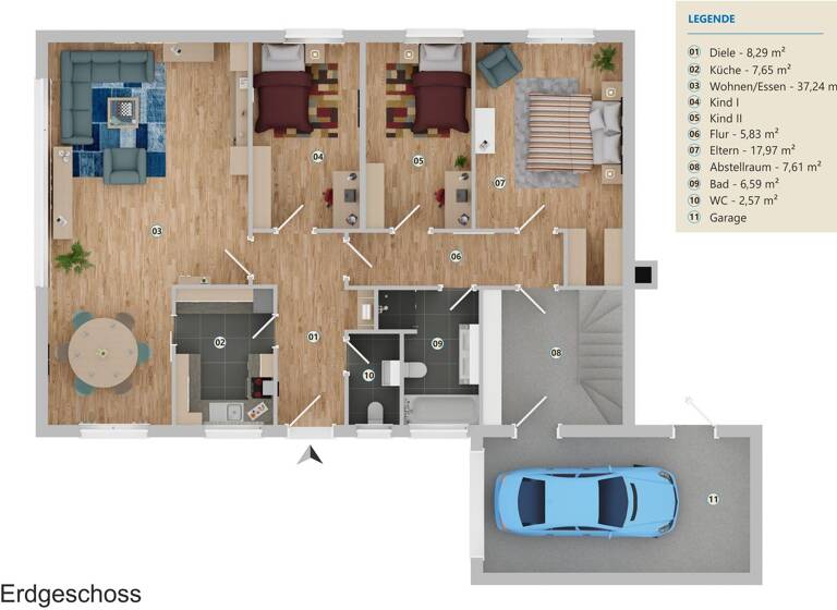 Einfamilienhaus zum Kauf 565.000 € 4 Zimmer 110 m² 556 m² Grundstück Uesen Achim 28832