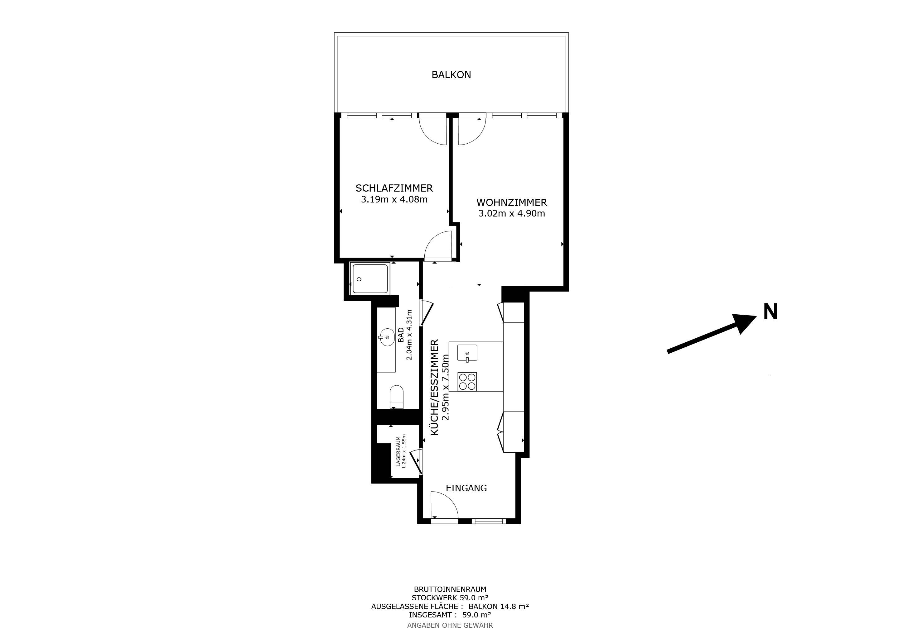 Wohnung zum Kauf 289.900 € 2 Zimmer 65 m²<br/>Wohnfläche Waren Waren Müritz 17192