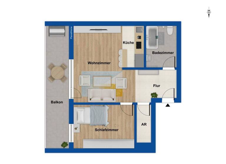 Wohnung zum Kauf 199.000 € 2 Zimmer 49 m² 1. Geschoss Peißenberg 82380