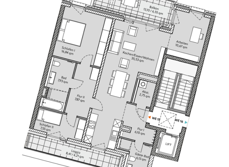 Wohnung zum Kauf provisionsfrei 725.000 € 3 Zimmer 112,1 m²<br/>Wohnfläche Arsten Bremen 28279