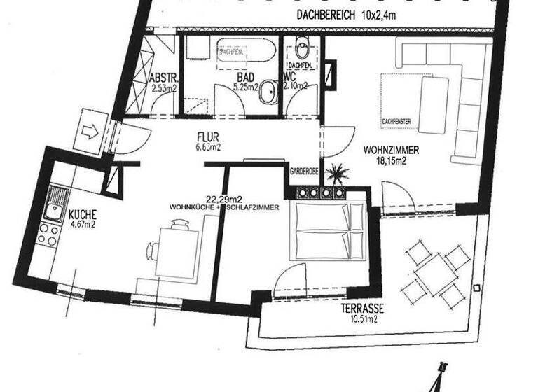 Wohnung zum Kauf 285.000 € 2 Zimmer 61,6 m² 3. Geschoss Brixlegg 6230