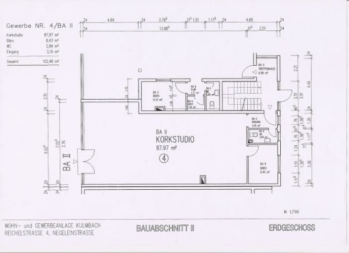 Verkaufsfläche zur Miete 7,50 € 100 m²<br/>Verkaufsfläche Reichelstraße 4 Kulmbach Kulmbach 95326