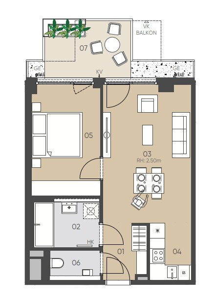 Wohnung zur Miete 1.140 € 2 Zimmer 45,4 m²<br/>Wohnfläche 7.<br/>Geschoss 01.12.2024<br/>Verfügbarkeit Wien 1090