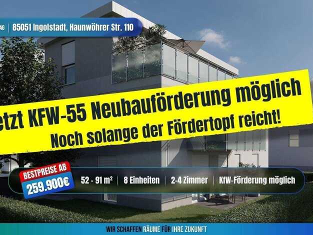 Penthouse zum Kauf - Neubau provisionsfrei als Kapitalanlage geeignet 369.900 € 2 Zimmer 69 m² Ingolstadt Ingolstadt 85051