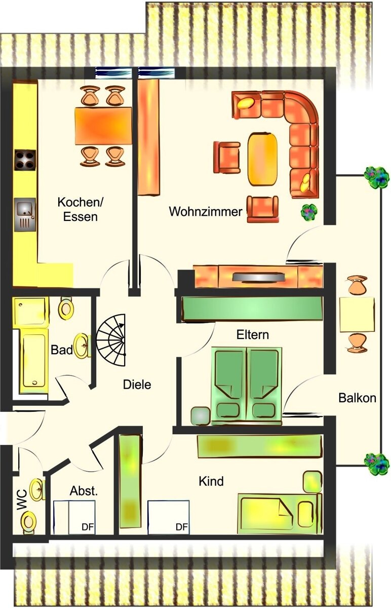 Maisonette zum Kauf 375.000 € 4 Zimmer 118,6 m²<br/>Wohnfläche 1.<br/>Geschoss Dirlewang Dirlewang 87742