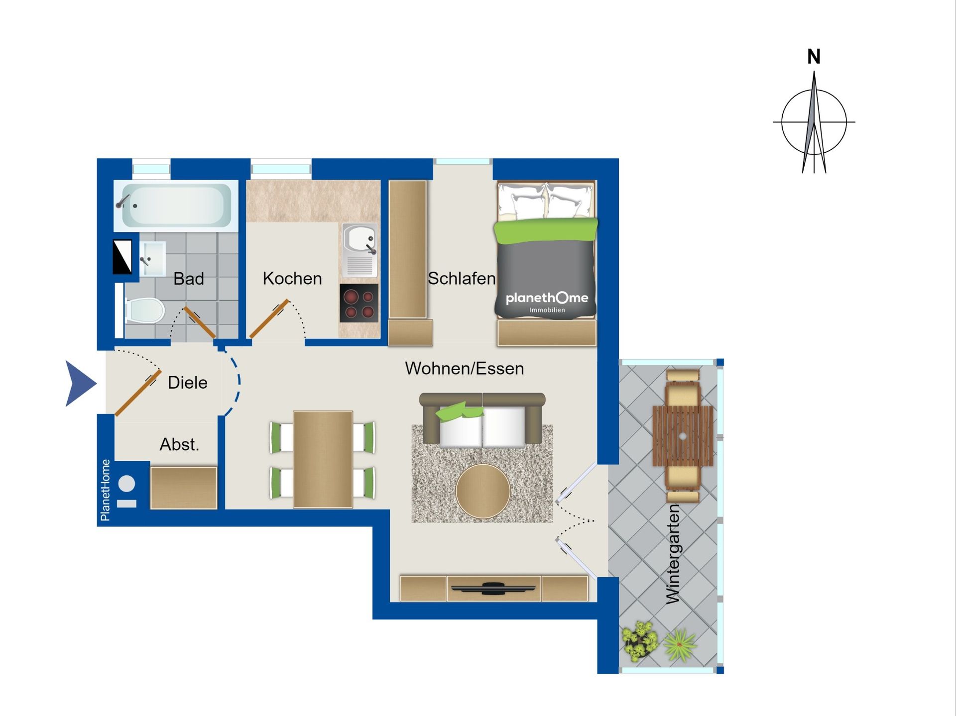 Wohnung zum Kauf 325.000 € 1 Zimmer 41 m²<br/>Wohnfläche 1.<br/>Geschoss Englschalking München 81927