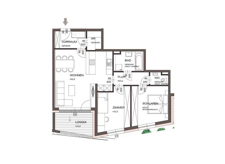 Wohnung zum Kauf - Erstbezug 293.773 € 3 Zimmer 70,9 m² Vöcklabruck 4840
