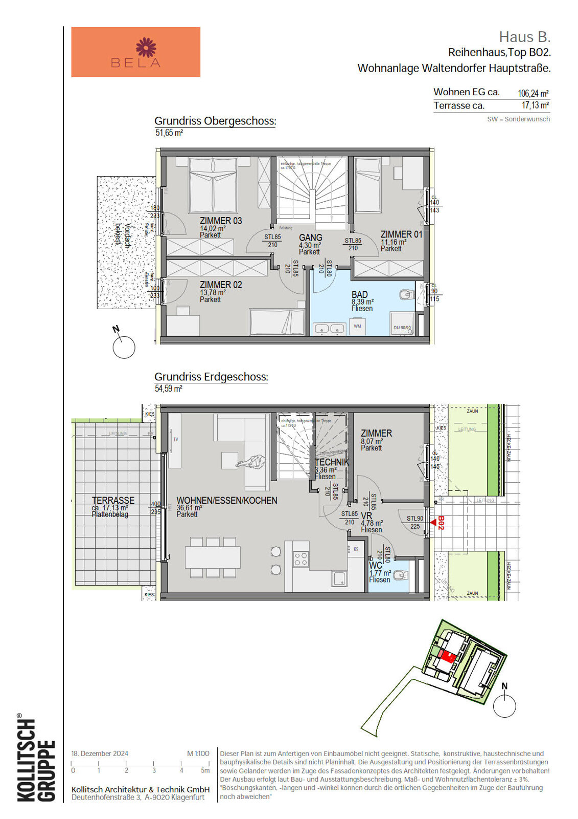 Reihenmittelhaus zum Kauf 699.900 € 5 Zimmer 103,6 m²<br/>Wohnfläche Waltendorf Graz 8010