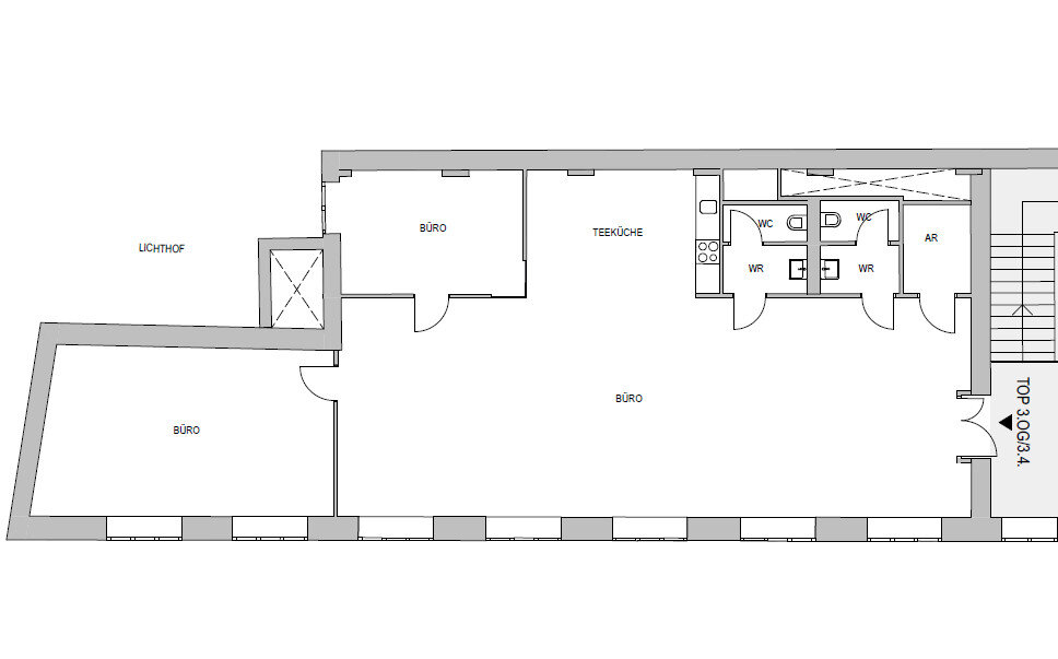 Bürofläche zur Miete 17 € 163 m²<br/>Bürofläche Wien 1030