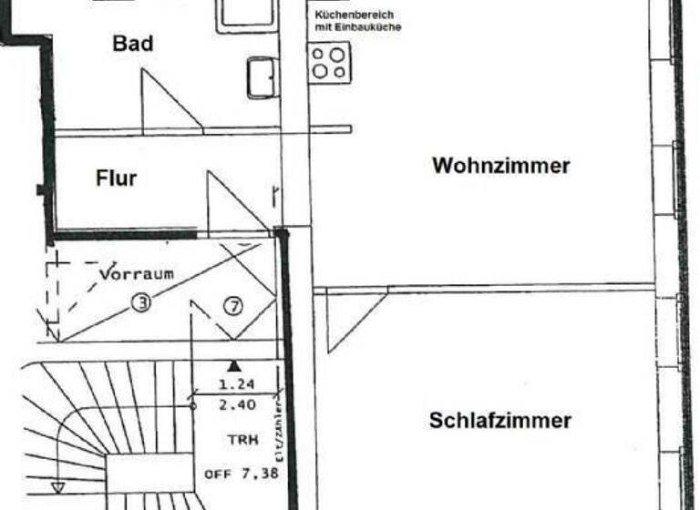 Wohnung zur Miete 399 € 2 Zimmer 60,9 m²<br/>Wohnfläche 3.<br/>Geschoss Meißen Meißen 01662