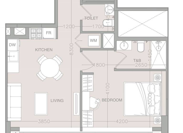 Wohnung zum Kauf provisionsfrei 304.787 € 2 Zimmer 65 m² Dubai 00000