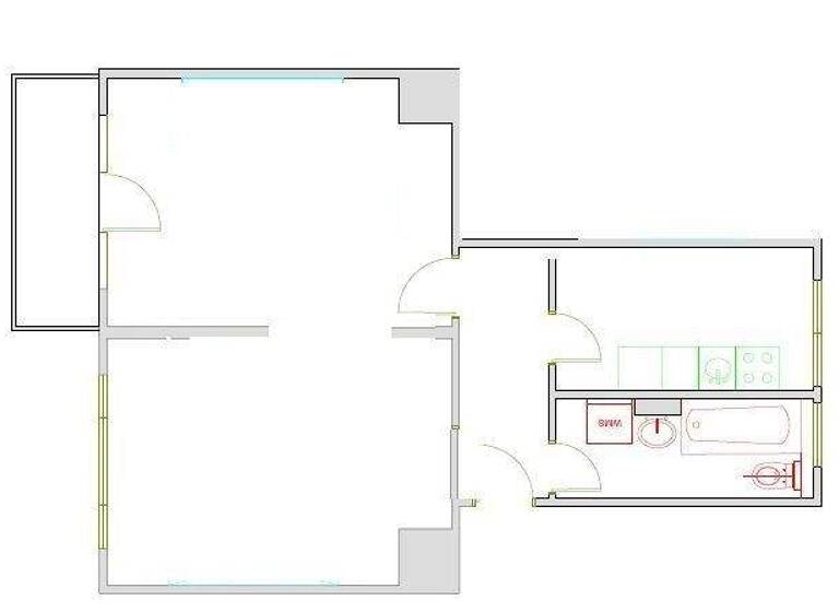 Wohnung zur Miete 496 € 2 Zimmer 49 m² EG Venise-Gosnat-Straße 13 Nord Brandenburg 14770