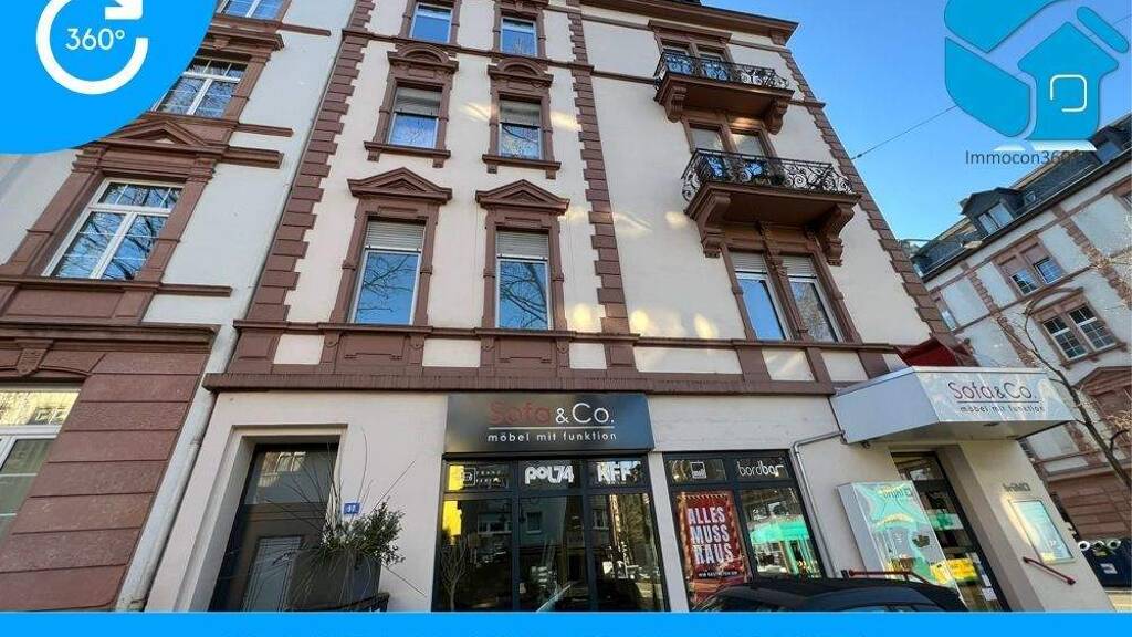Wohnung zur Miete 3.000 € 5 Zimmer 160 m² 1. Geschoss Schweizer Straße 90 Sachsenhausen Frankfurt 60594