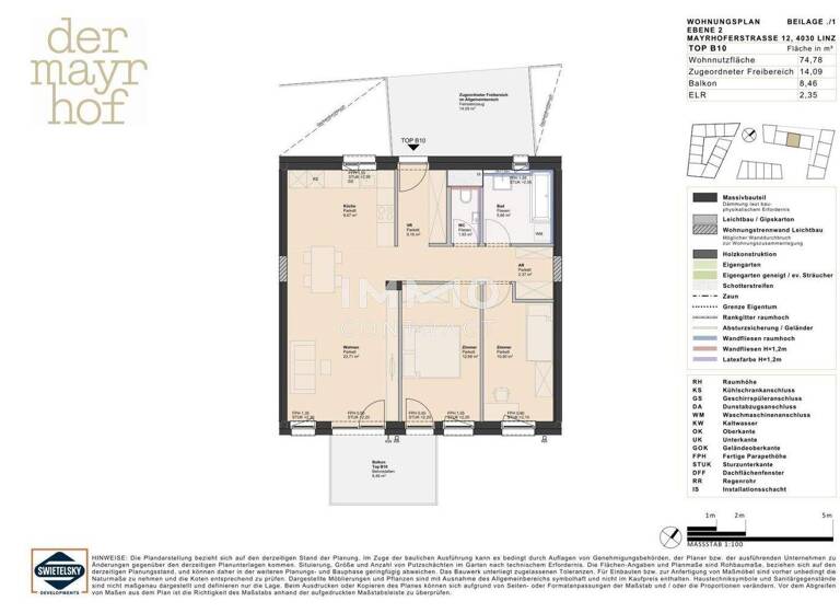 Wohnung zum Kauf - Erstbezug provisionsfrei 320.000 € 3 Zimmer 74,8 m² Ufer Linz 4030