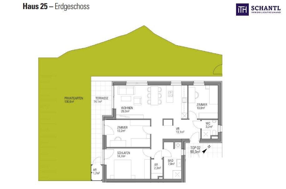 Wohnung zum Kauf 409.000 € 4 Zimmer 91 m²<br/>Wohnfläche EG<br/>Geschoss Bergstraße Kumberg 8062