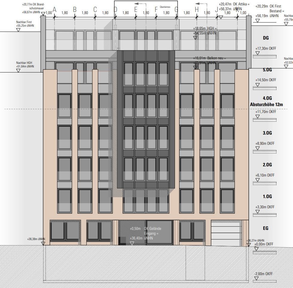 Bürofläche zur Miete provisionsfrei 18,50 € 1.970 m²<br/>Bürofläche ab 130 m²<br/>Teilbarkeit Unterbilk Düsseldorf 40217