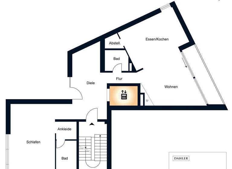 Wohnung zur Miete 2.900 € 2,5 Zimmer 112 m² 1. Geschoss Mitte Berlin / Mitte 10179