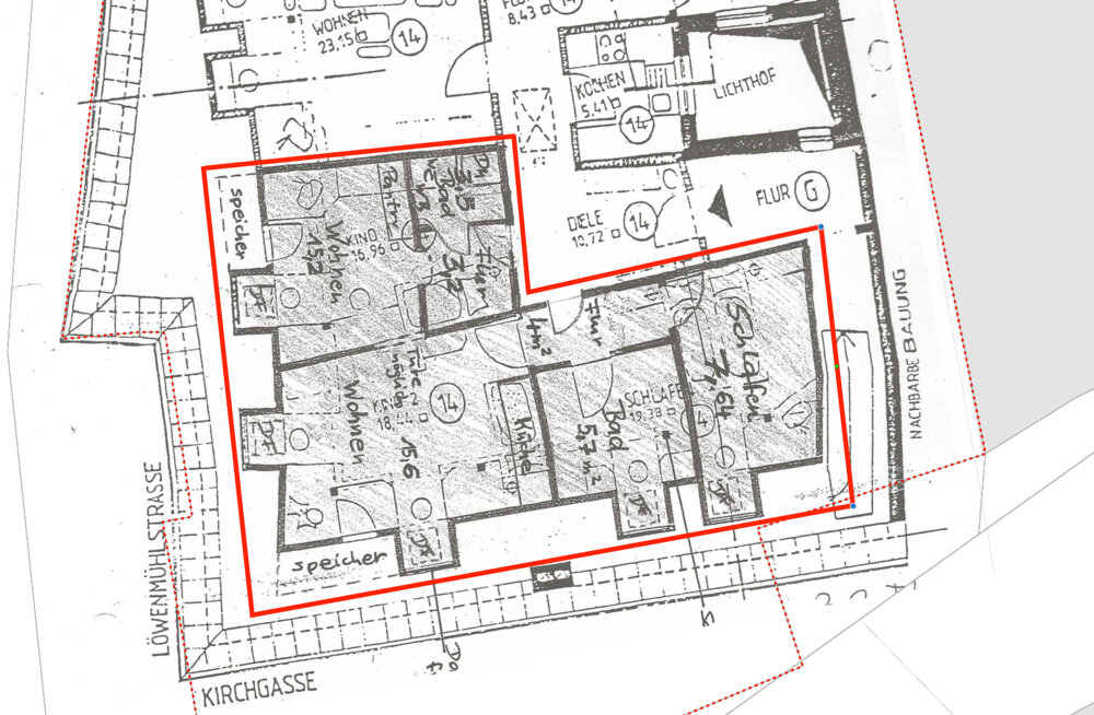 Wohnung zur Miete 550 € 2 Zimmer 55 m²<br/>Wohnfläche 2.<br/>Geschoss ab sofort<br/>Verfügbarkeit Grubweg Passau 94032