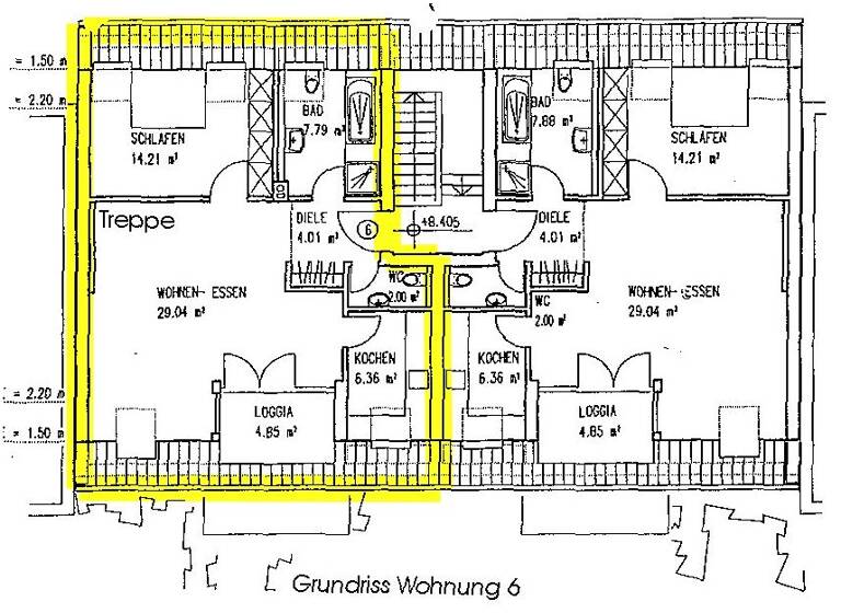 Wohnung zum Kauf 264.500 € 2,5 Zimmer 70 m²<br/>Wohnfläche Dachgeschoss, 3.<br/>Geschoss Flörsheim Flörsheim 65439