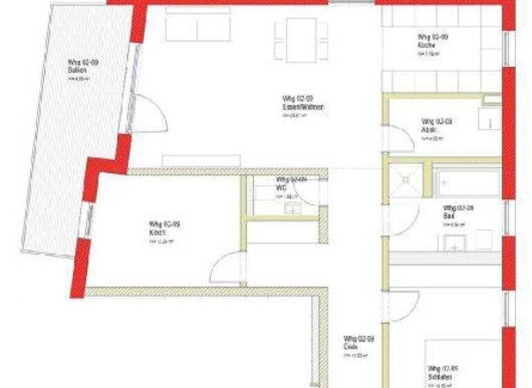 Wohnung zur Miete 1.042 € 3 Zimmer 99,3 m² 2. Geschoss frei ab 01.06.2026 Geroldsecker Vorstadt 34 Lahr Lahr/Schwarzwald 77933