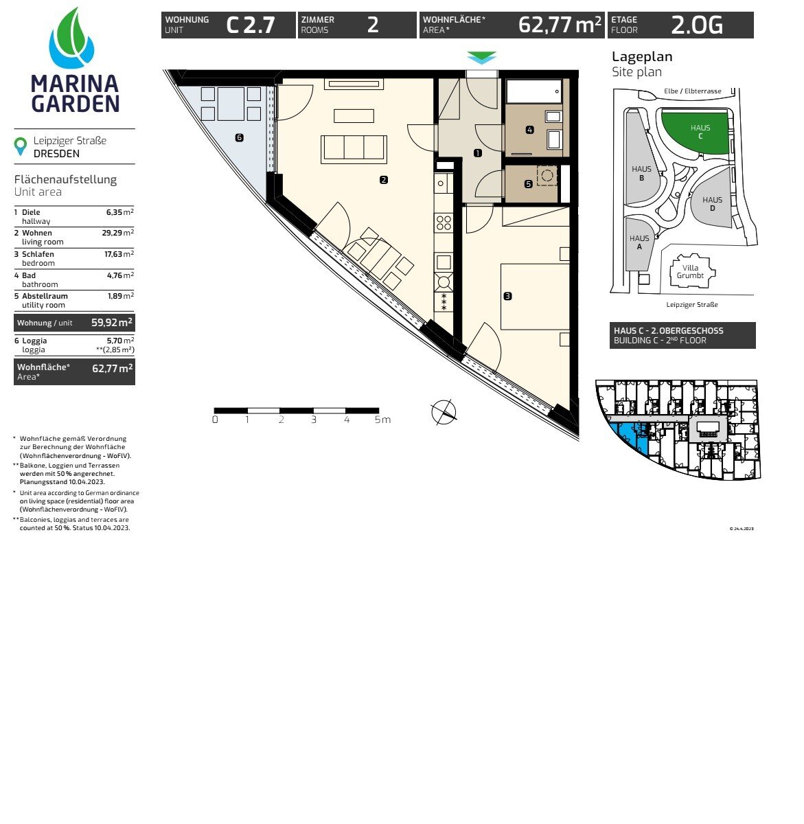 Wohnung zur Miete 1.060 € 2 Zimmer 62,8 m²<br/>Wohnfläche 2.<br/>Geschoss 01.01.2025<br/>Verfügbarkeit Leipziger Str. 35 c Leipziger Vorstadt (Eisenbahnstr.) Dresden 01097