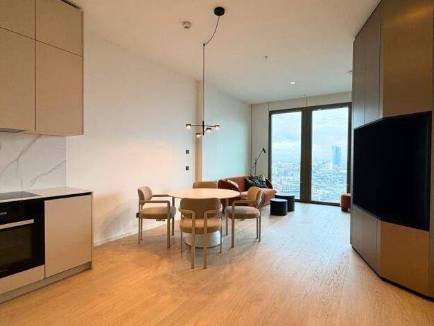 Wohnung zur Miete - Erstbezug 3.000 € 2 Zimmer 56 m² 18. Geschoss Innenstadt Frankfurt am Main 60315