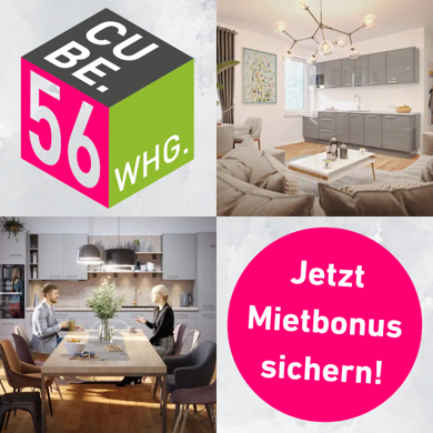 Wohnung zur Miete 840 € 2 Zimmer 54,4 m² 3. Geschoss Heegermühler Str. 56 Eberswalde Eberswalde 16225