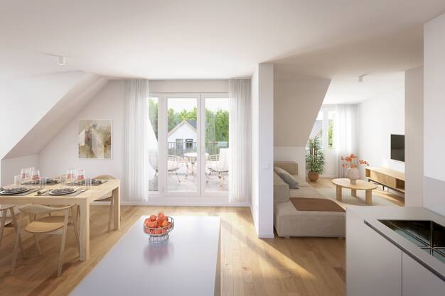 Wohnung zum Kauf - Neubau provisionsfrei 749.000 € 2 Zimmer 59,5 m² 2. Geschoss Arnikaweg 6 Großhadern München 81377