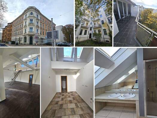 Wohnung zur Miete 1.478 € 3,5 Zimmer 184,6 m² 4. Geschoss Zentrum-Südost Leipzig 04103