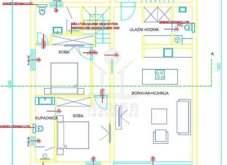 Penthouse zum Kauf - Erstbezug 960.000 € 3 Zimmer 160 m² 2. Geschoss Petrcane 23000
