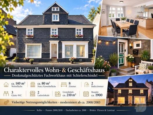 Haus zum Kauf 285.000 € 8 Zimmer 140 m² 210 m² Grundstück Wald Solingen 42719