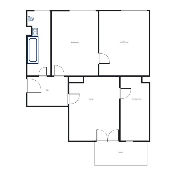 Wohnung zur Miete 738 € 2,5 Zimmer 69,2 m²<br/>Wohnfläche 2.<br/>Geschoss 24.12.2024<br/>Verfügbarkeit Rosenaustraße 67 Rosenau- und Thelottviertel Augsburg 86152