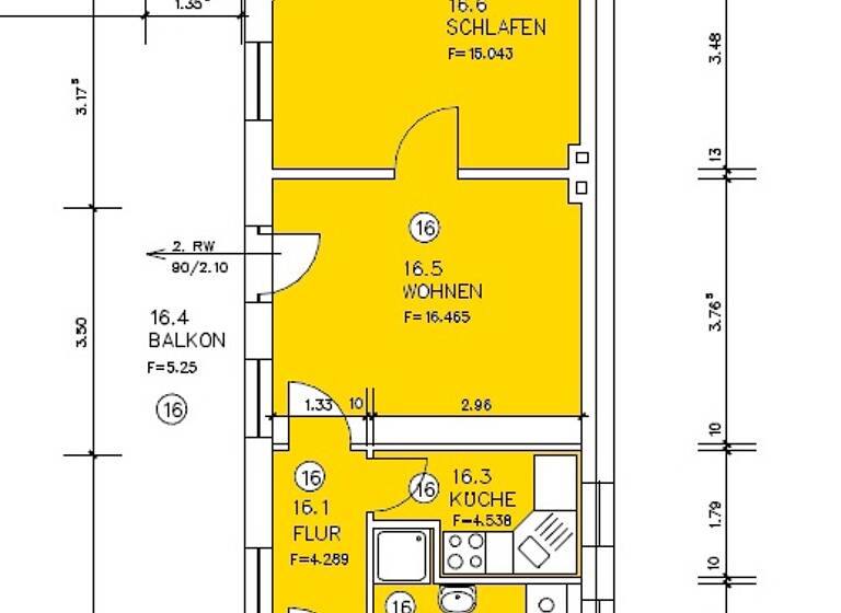 Wohnung zur Miete 322 € 2 Zimmer 47,3 m²<br/>Wohnfläche Annastr. 23a+b Stadtfeld Ost Magdeburg 39108