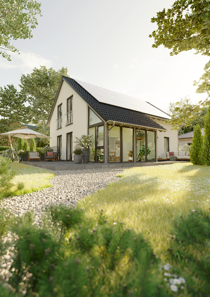 Immobilie in Amt Creuzburg - INKLUSIVE Wintergarten & Carport: Energiesparend, bezahlbar & gemütlich. Massivhaus in Amt Creuzb... - Bild 0