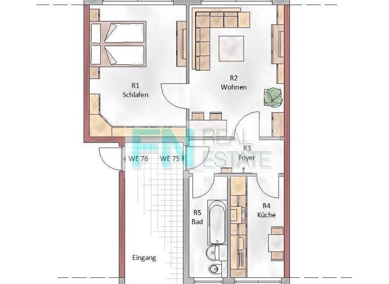 Wohnung zur Miete 320 € 2 Zimmer 49,3 m² 3. Geschoss Windmühlenweg 7d Bad Düben 04849