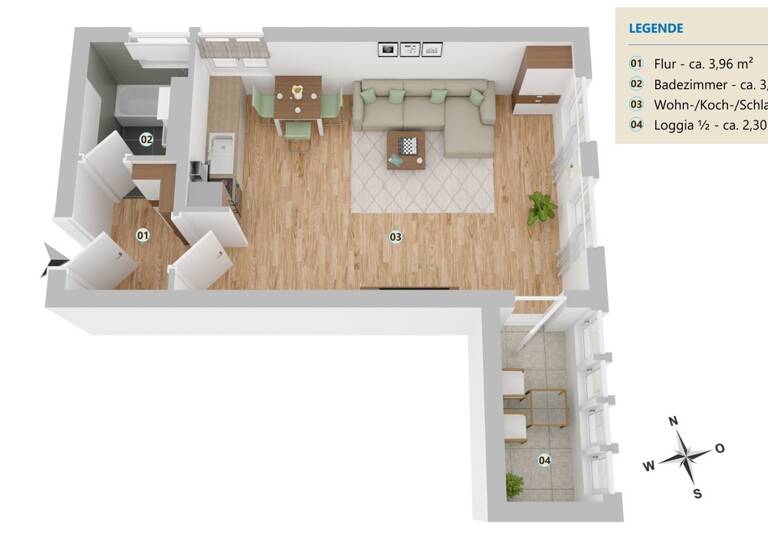 Wohnung zum Kauf 72.000 € 1 Zimmer 40,7 m²<br/>Wohnfläche Linden-Mitte Hannover 30449