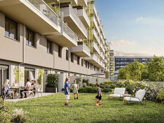 Wohnung zum Kauf - Neubau provisionsfrei 525.000 € 4 Zimmer 84,4 m² EG Ludwig-Reindl-Gasse 1, Senekowitschgasse 2 Wien 1220