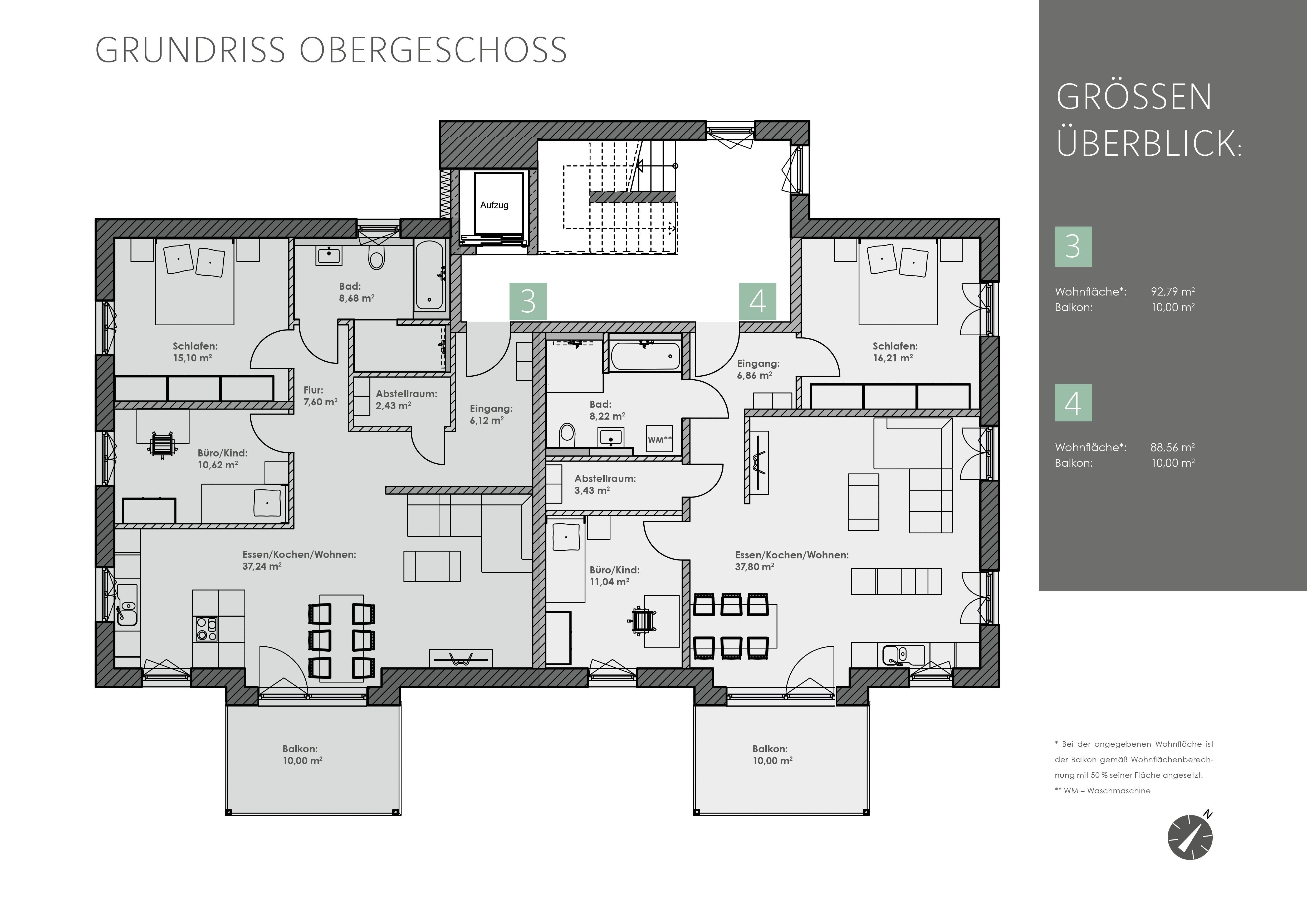 Wohnung zum Kauf provisionsfrei 556.000 € 3 Zimmer 92,8 m²<br/>Wohnfläche Rosenaustr. 10 Beilngries Beilngries 92339