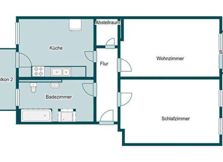 Wohnung zum Kauf 155.000 € 2 Zimmer 80,8 m² 3. Geschoss Stadtfeld Ost Magdeburg 39108