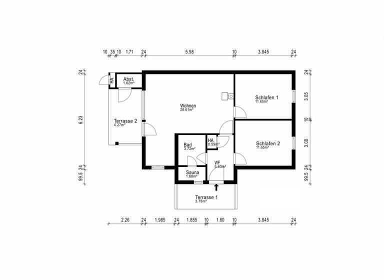 Wohnung zum Kauf 372.000 € 3 Zimmer 70 m² Neustadt Neustadt in Holstein-Sierksdorf 23730