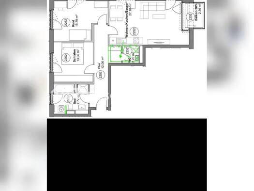 Wohnung zur Miete Tauschwohnung 1.800 € 3 Zimmer 77 m² 2. Geschoss Allach-Untermenzing München 80999